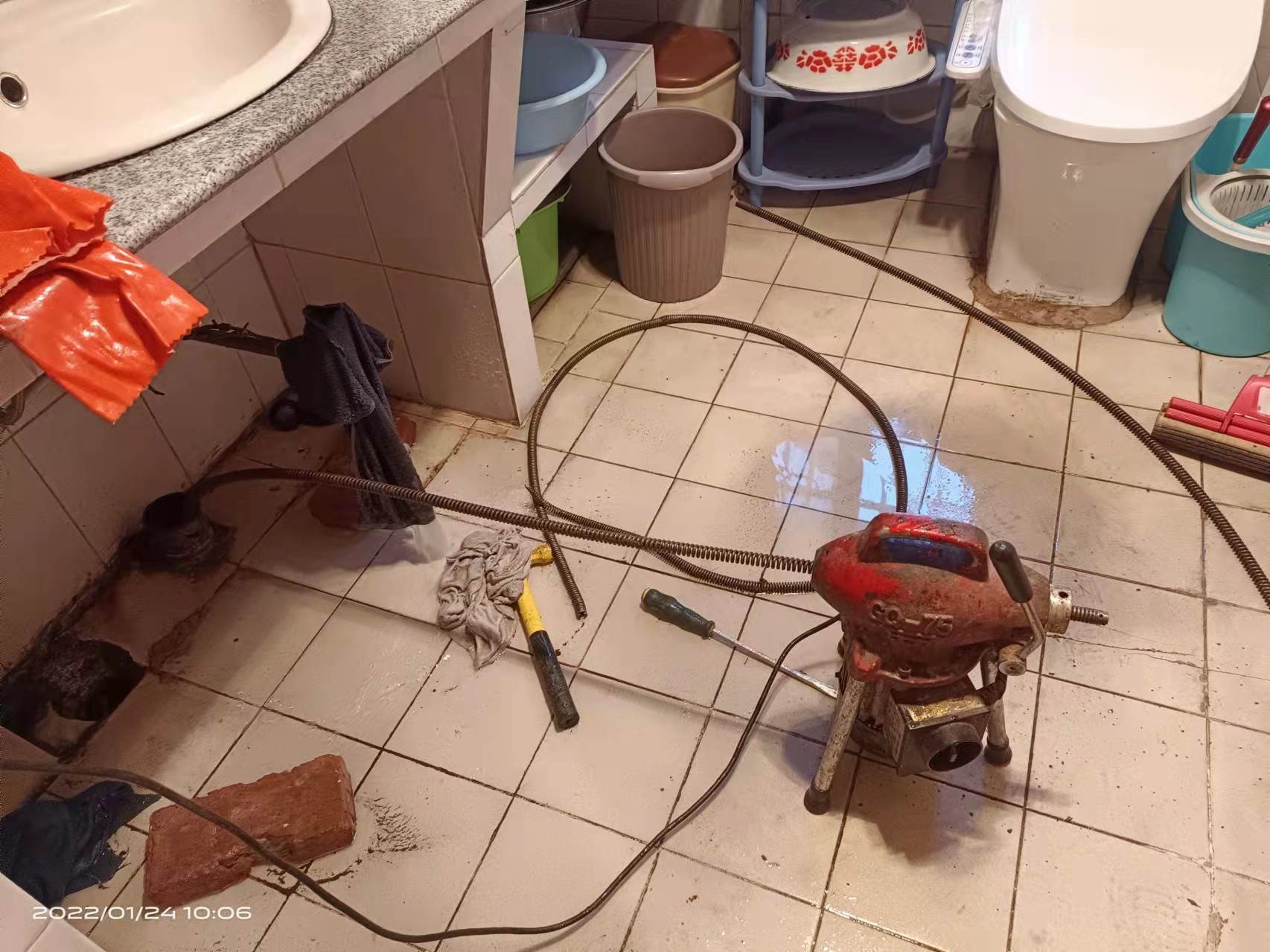 陵城疏通厨房下水道，地漏疏通